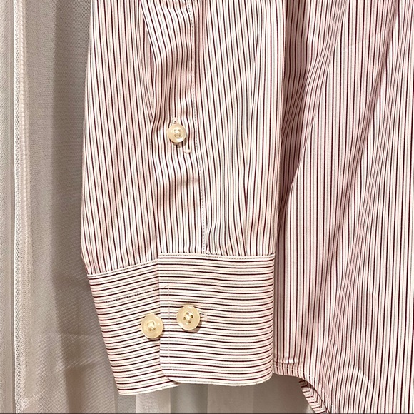 VGUC Banana Republic Mens Stripe Dress Shirt, M - Picture 5 of 15